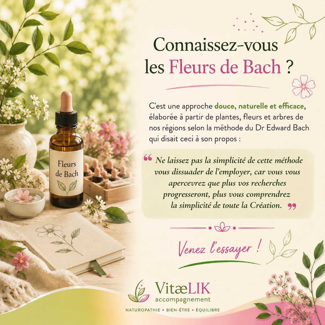 Fleurs de Bach — équilibre émotionnel